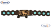  دستبند چرمی پارینه طرح تولد فروردین مدلBR289-1 